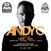 Drum and bass legend Andy C headlines Warning at Cambridge Junction on Saturday April 27.