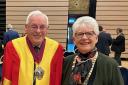 Mayor of Ely, Cllr Chris Phillips, and Mayoress of Ely, Mary Rone.