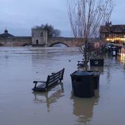 The river at St Ives in Huntingdonshire reached its highest level ever at the weekend - 1.53metres