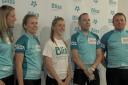 Double Olympic champion Laura Trott (centre) is urging people to support the Prudential Ride London event this summer