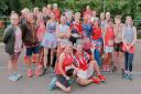 Three Counties Running Club members get into the Jubilee spirit at parkrun