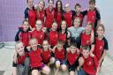 Wisbech swimmers team photo at the Junior Fenland League