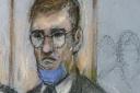 Court sketch of James Watson, 40, standing trial at the Old Bailey for the murder of six-year-old Rikki Neave