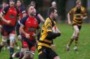 Jake Alsop runs in to score for Ely Tigers vs Wisbech.