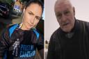 Lucy Moore (left) is aiming to cover 50 miles throughout October for Prostate Cancer UK with the support of grandfather, former Wisbech Town and King's Lynn Town footballer Malcolm Lindsay (right).