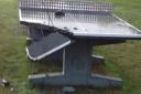 Table tennis damaged in Wisbech