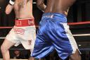 Arena Peterborough pro boxing. Eli Frankham vs Simeon Cover. Picture: Steve Williams.