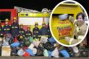 Cambridgeshire fire stations helped to raise £85,000 for The Fire Fighters Charity last month (January) through clothing collections.