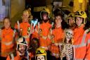 Firefighters from March fire station visited various areas in March on Halloween (October 31). They\'re pictured here at \'Halloween House\' down Wisbech Road, March.