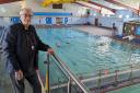 Cllr Miscandlon at Whittlesey swimming pool, which, along with all Fenland District Council-owned pools, has qualified for Government excess energy cost funding support.