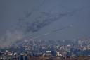 Rockets are fired toward Israel from the Gaza Strip (AP Photo/Ariel Schalit)