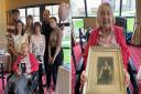 Florence, a resident at Askham Village Community in Doddington, celebrating her 100th birthday with family.