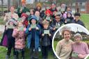 Snowdrops were planted at Coneygear Park to mark 60 years of the Britain in Bloom competition.