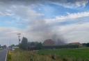 B1903 closed as fire fighters tackle blaze at PLASgran in Manea Road, Wimblington