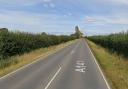 The incident occurred between Wimblington and Chatteris this morning.