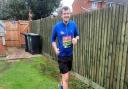 Jordan Lancaster, from Ramsey, ran the London Marathon from his back garden after catching Covid-19 just a week before he was due to run the virtual London Marathon.