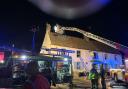 Six fire engines from Cambridgeshire and Norfolk, and an aerial appliance, were sent to reports of the fire at 1:38am.