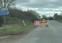 Doddington Road, which links Chatteris and Doddington, is shut to motorists today (Tuesday March 19).