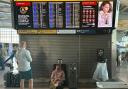 Passengers at Heathrow Airport in west London during disruption after a system issue hit air traffic provider Nats (Jonathan Brady/PA)