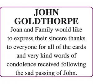 JOHN GOLDTHORPE
