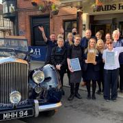 The Maids Head Hotel team with their awards