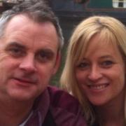 Simon Dobbin with his wife Nicole. Police are offering a £20,000 reward for new information after Simon Dobbin, from Mildenhall, died five years after an attack at an away game.