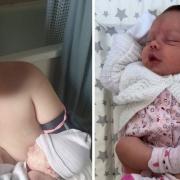 Erin Hogg, 20, from Wisbech, gave birth to her daughter, Piper Summersgill on August 10. Only eight hours before, she had been at The Queen Elizabeth Hospital in King's Lynn with chronic bladder pain, and was told she was eight weeks pregnant.