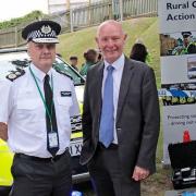 Darryl Preston, Police and Crime Commissioner with chief constable Nick Dean