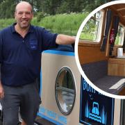 Danny Hardiman, who runs Brandon Creek Boat Hire, refurbished a 35ft narrowboat which visitors can come along and hire.