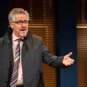 Griff Rhys Jones (Peter) in An Hour and a Half Late, which can be seen at Cambridge Arts Theatre.