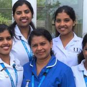 Mum Joby Shibu Mathew has inspired her quadruplet daughters to join her working for the NHS.