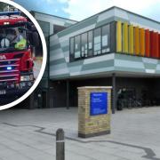 Five pupils were stuck in a lift at Neale-Wade Academy this afternoon (April 29).