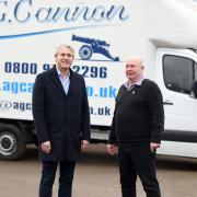 Last week MP Steve Barclay (left)visited A G Cannon Removals in March - but it was purely a constituency courtesy call. Although he did announce a few days later he was moving to a new job.