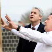 MP Steve Barclay was shown round the Wisbech Road, factory by general manager Patrick Sexton.