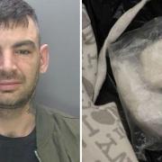 More than £3,500 worth of cocaine, crack cocaine and cannabis was found in the bedroom of Kevin Wells (pictured) at a house in Littleport.