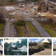 Mepal Outdoor Centre (top) has been flattened after East Cambs Council authorised its demolition. Other images  show its past, and possible future.