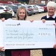 Members of March Golf Club's ladies' section have raised over £2,000 for Sue Ryder Thorpe Hall Hospice.