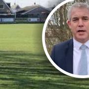 NE Cambs MP Steve Barclay (inset) has praised Leverington Sports FC after it has raised almost £90,000 towards a new 3G pitch at its Church Road home.
