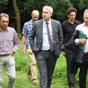MP Steve Barclay spoke to members of the Woodland Trust during his visit to Gault Wood in March.