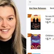 Lauren Vinn's (left) first novel, 'He Was The Sun', reached number one in Amazon's 'hot new releases' section for magical realist fiction.