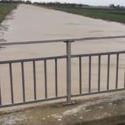 A teenager was found fishing in these choppy life-threatening flood waters at Whittlesey Dyke by volunteer bailiff Tony Jakes.