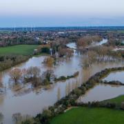 Ramsey golf course and village flooded after Lode bursts banks.