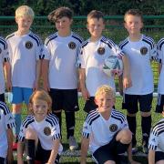 The newly-formed Doddington under-10s team ready for their first season after benefitting from a Team Sports award.
