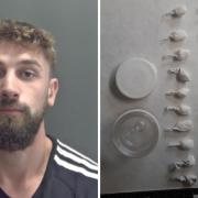 John Smith was found with more than £2,800 worth of cocaine.