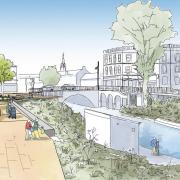 A preliminary design of what March riverside could look like after improvement works.