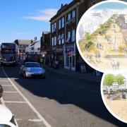 Funding will support the much-needed regeneration of March town centre, which has been illustrated by an artist's impression of how Broad Street and the town's riverside will look.