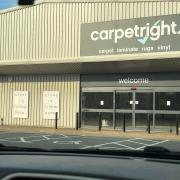 Carpetright at the Meadowlands Retail Park, in March, will close on April 29.
