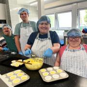 FACET students baking in the cookery room
