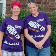 Best Friends Veterinary Group colleagues Lucy Craddock and Danielle Webb raised £1,200 for Crohns and Colitis UK by walking 18 miles from Peterborough to March.