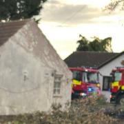 Fire crews were called to a tree blaze that was spreading to a derelict building in Doddington on Monday August 21.